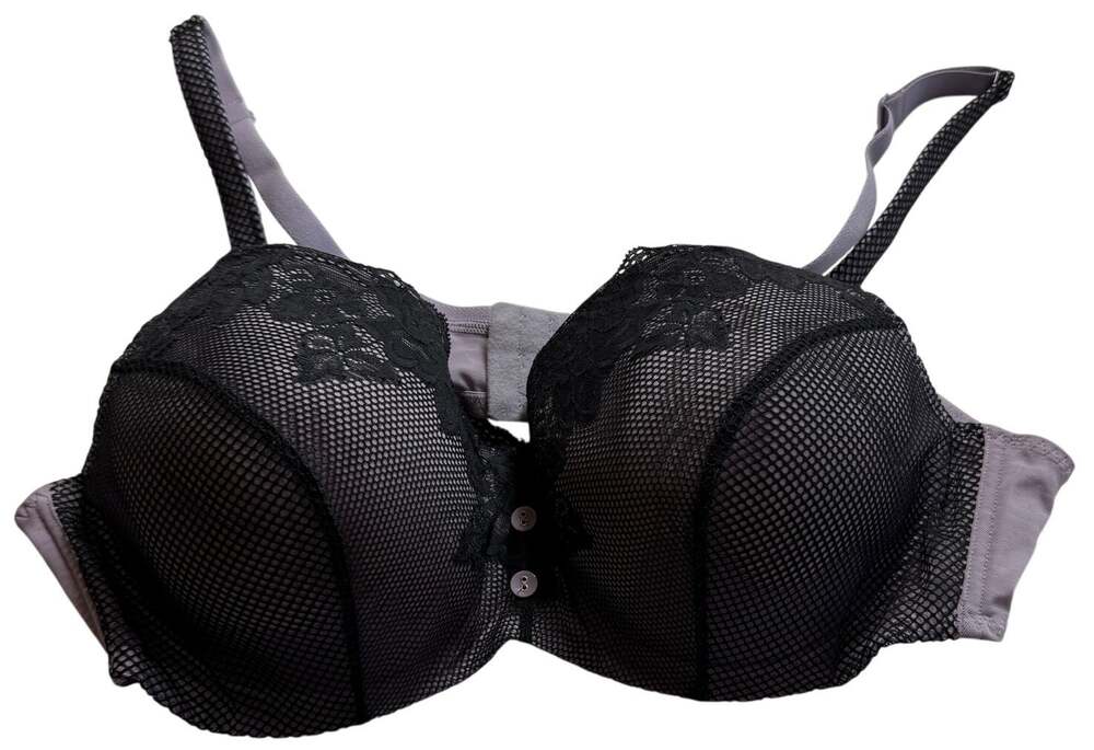 Black Lace Push Up Bra 44D Adore Me NWT Sex and the City Boudoircorements